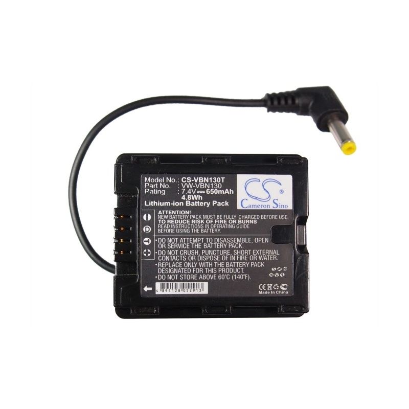 Li-ion Battery fits Panasonic, Hdc-hs900, Hdc-sd800, Hdc-sd900 7.4V, 650mAh Home Electronics Cameron Sino Technology Limited