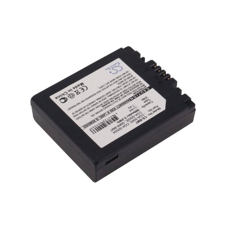 Li-ion Battery Fits Panasonic, Dmc-fz10, Dmc-fz10eb, Dmc-fz10eg-k 7.4v, 680mah Camera Cameron Sino Technology Limited