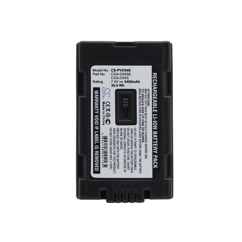 Li-ion Battery Fits Panasonic, Ag-dvc180a, Ag-dvc30, Ag-dvc30e 7.4v, 5400mah Camera Cameron Sino Technology Limited