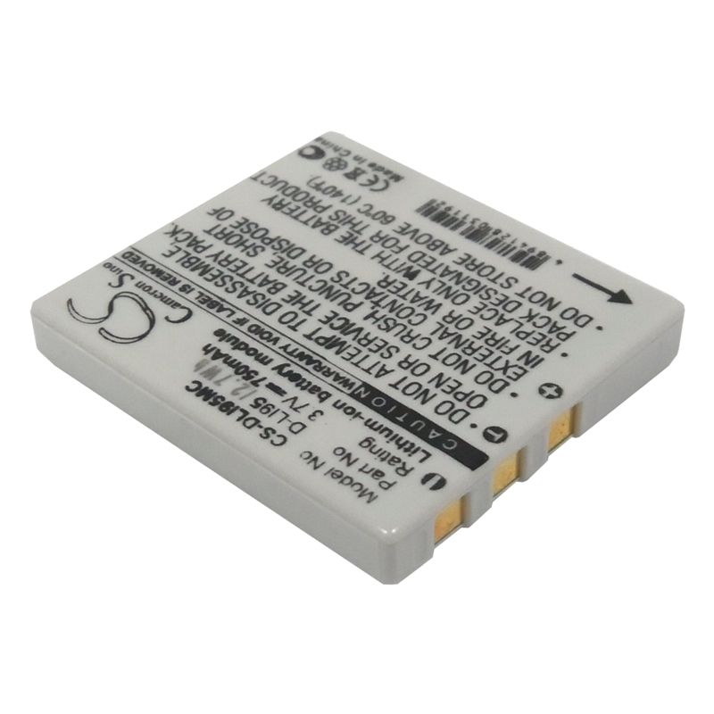 Li-ion Battery fits Pentax, Optio E75, Optio E85, Optio M85 3.7V, 700mAh Camera Cameron Sino Technology Limited