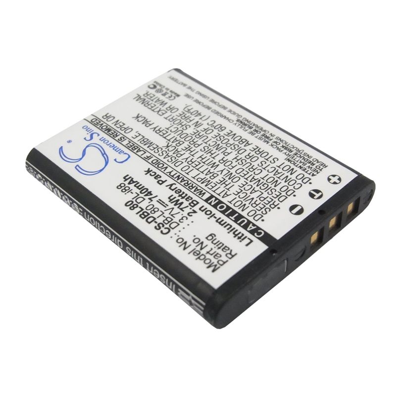 Li-ion Battery Fits Pentax, Optio H90, Optio P70, Optio P80 3.7v, 740mah Camera Cameron Sino Technology Limited