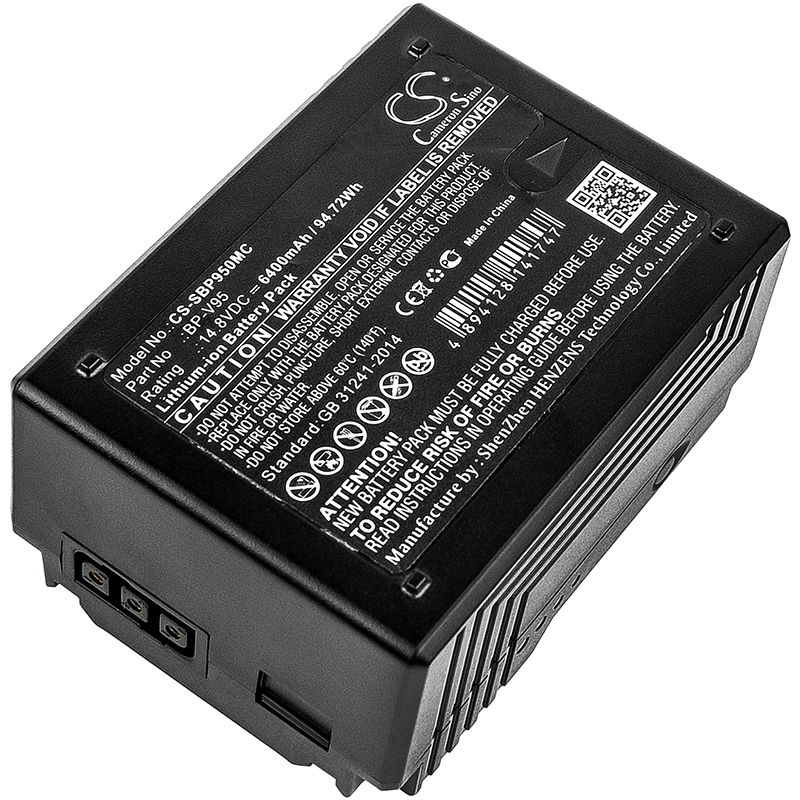 Li-ion Battery fits Red, Epic, One, Scarlet Dragon 14.8V, 6400mAh Camera Cameron Sino Technology Limited