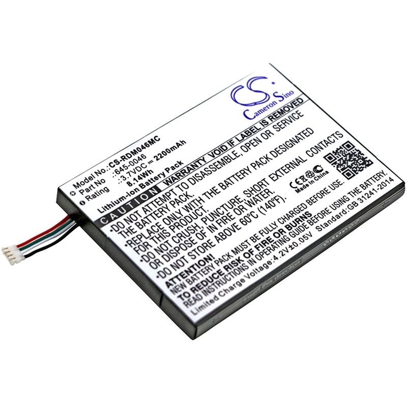 Li-ion Battery Fits Red Digital Cinema, Redmote 3.7v, 2200mah Camera Cameron Sino Technology Limited