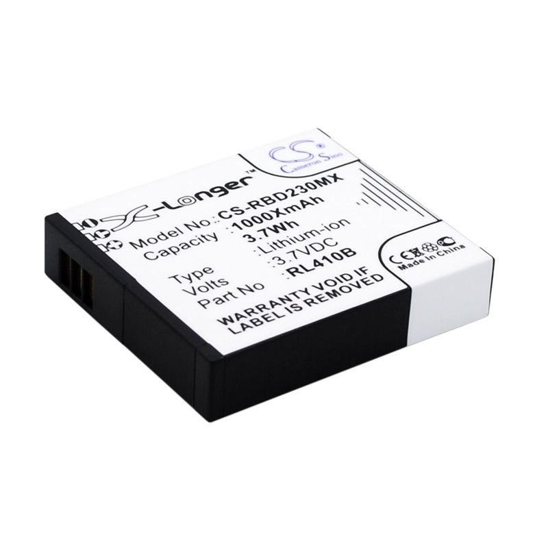 Li-ion Battery fits Rollei, Actioncam 230, Actioncam 240, Actioncam 400 3.7V, 1000mAh Camera Cameron Sino Technology Limited