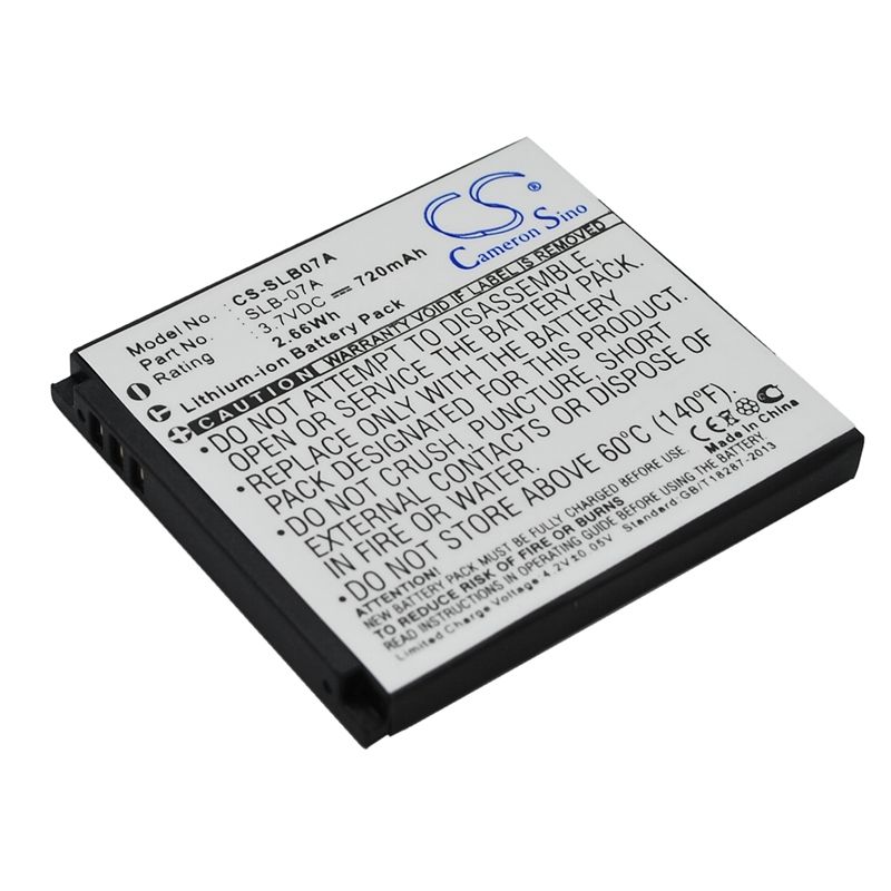 Li-ion Battery Fits Samsung, St50, St500, St550 3.7v, 720mah Camera Cameron Sino Technology Limited