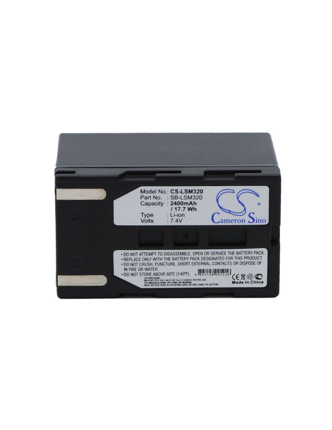 Li-ion Battery fits Samsung, Sc-d263, Sc-d351, Sc-d353 7.4V, 2400mAh Camera Cameron Sino Technology Limited
