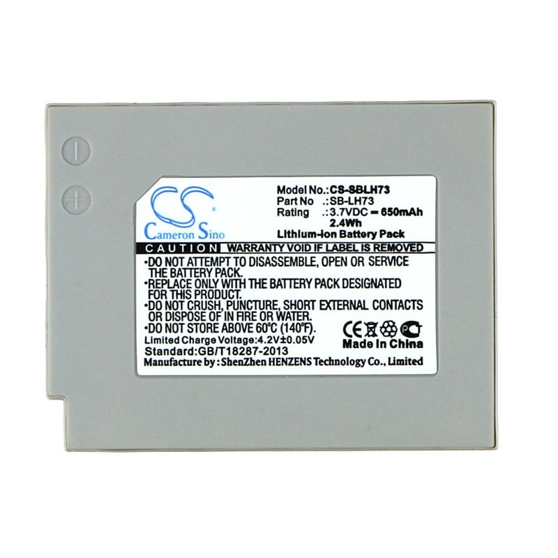 Li-ion Battery fits Samsung, Sdc-ms61s 3.7V, 650mAh Home Electronics Cameron Sino Technology Limited (Suspended)