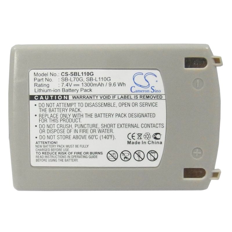 Li-ion Battery fits Samsung, Sc-d5000, Vm-c5000, Vp-d5000 7.4V, 1300mAh Home Electronics Cameron Sino Technology Limited (Suspended)