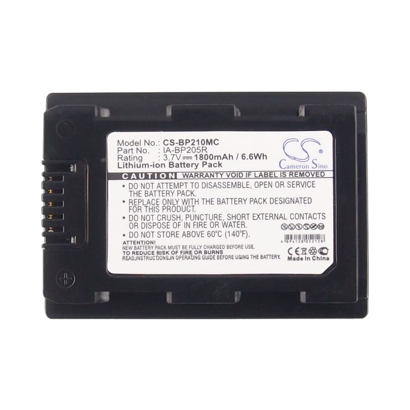 Li-ion Battery fits Samsung, Hmx-f50bn, Hmx-h300, Hmx-h300bn 3.7V, 1800mAh Home Electronics Cameron Sino Technology Limited (Suspended)