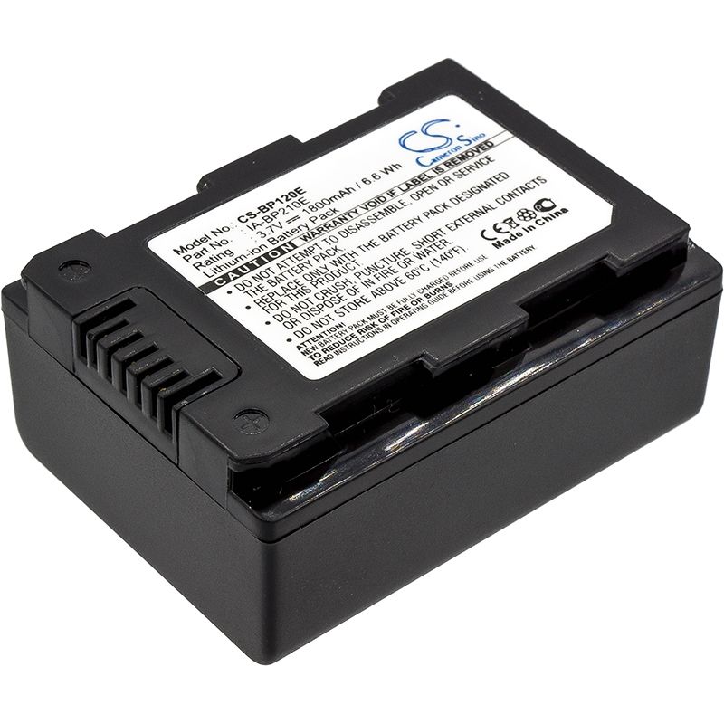 Li-ion Battery fits Samsung, F40, F43, F44 3.7V, 1800mAh Camera Cameron Sino Technology Limited