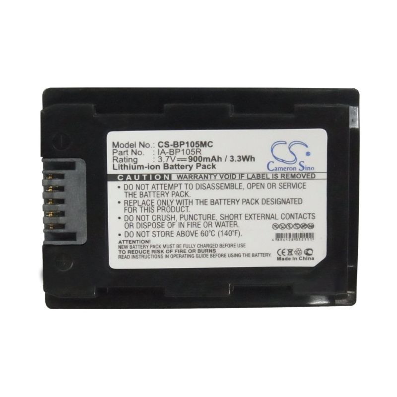Li-ion Battery Fits Samsung, Hmx-f50bn, Hmx-f90bn, Hmx-h300 3.7v, 900mah Home Electronics Cameron Sino Technology Limited (Suspended)