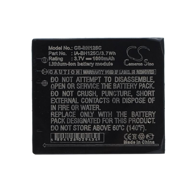 Li-ion Battery fits Samsung, Hmx-r10, Hmxr10bn, Hmxr10bnxxa 3.7V, 1000mAh Camera Cameron Sino Technology Limited