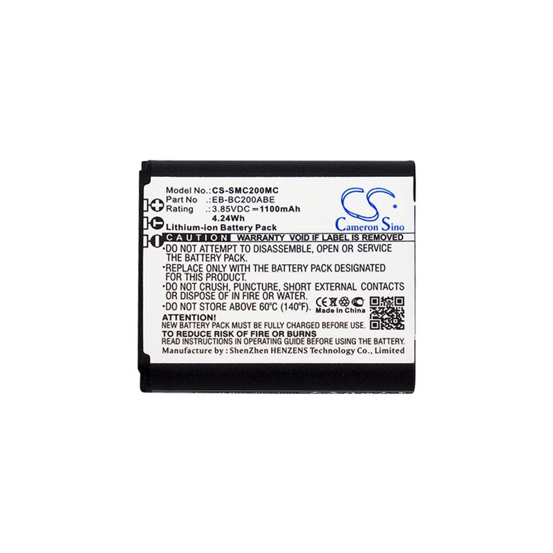 Li-ion Battery fits Samsung, Gear 360, Sm-c200 3.85V, 1100mAh Home Electronics Cameron Sino Technology Limited
