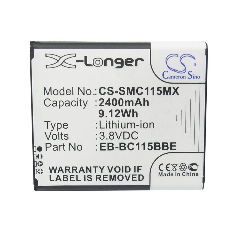 Li-ion Battery Fits Samsung, Galaxy K Zoom, Galaxy K Zoom 3g, Galaxy S5 Zoom 3.8v, 2000mah Camera Cameron Sino Technology Limited