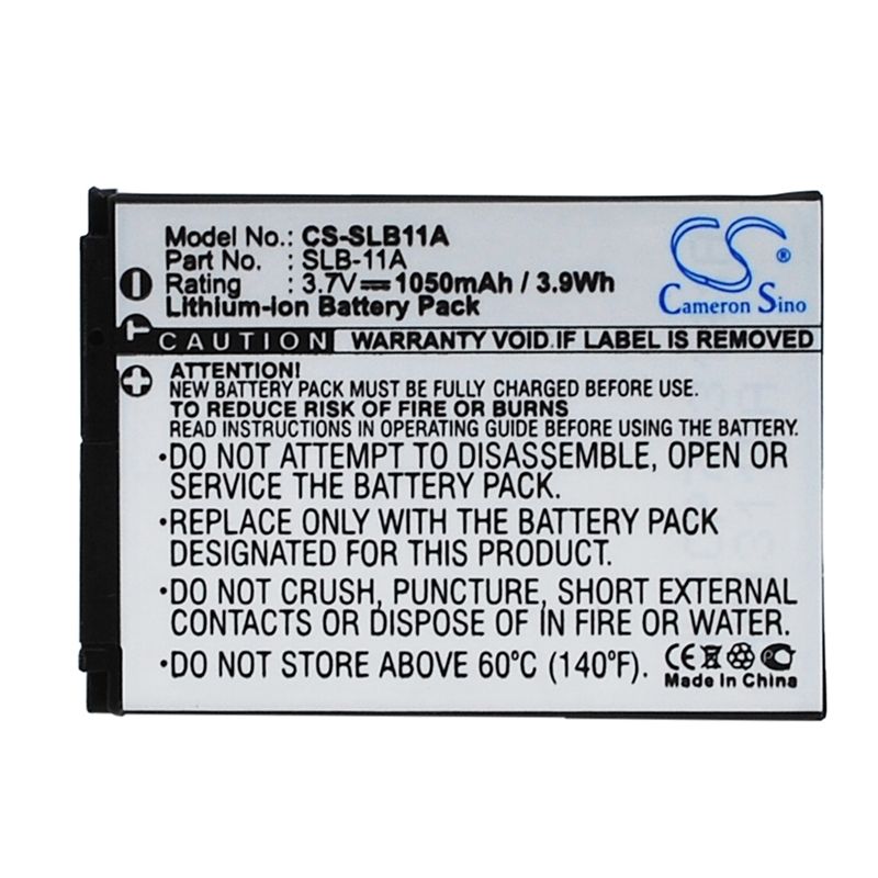 Li-ion Battery fits Samsung, Ex1, St1000, St5000 3.7V, 1050mAh Camera Cameron Sino Technology Limited