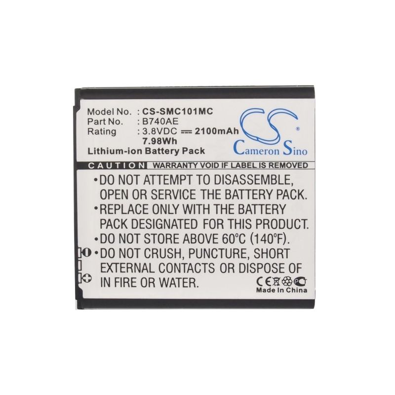 Li-ion Battery fits Samsung, Galaxy K, Galaxy S4 Zoom Lte, Galaxy S4 Zoon 3.8V, 2100mAh Home Electronics Cameron Sino Technology Limited (Suspended)