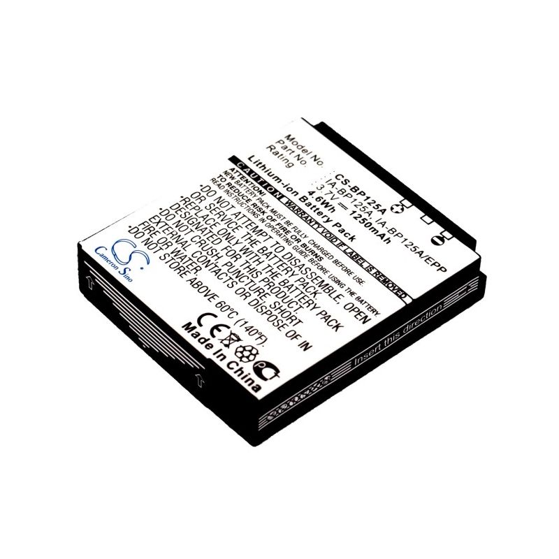 Li-ion Battery Fits Samsung, Hmx-m10, Hmx-m20, Hmx-m20bp 3.7v, 1250mah Camera Cameron Sino Technology Limited
