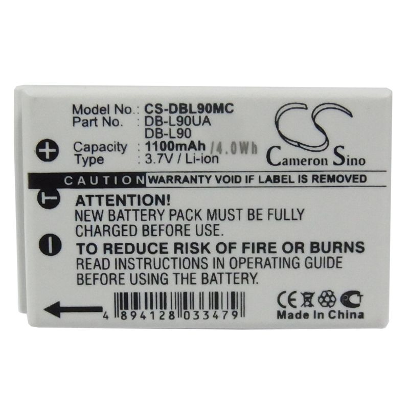 Li-ion Battery fits Sanyo, Vpc-sh1, Vpc-sh1gx, Vpc-sh1r 3.7V, 1100mAh Home Electronics Cameron Sino Technology Limited