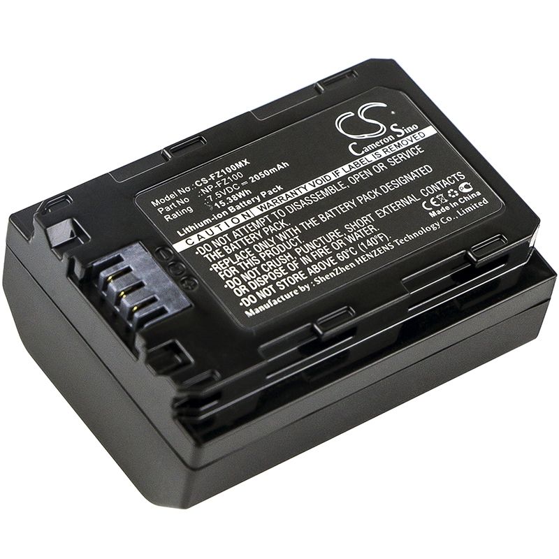 Li-ion Battery Fits Sony, A7 Mark 3, A7r Mark 3, Alpha A7 Iii 7.5v, 2050mah Camera Cameron Sino Technology Limited