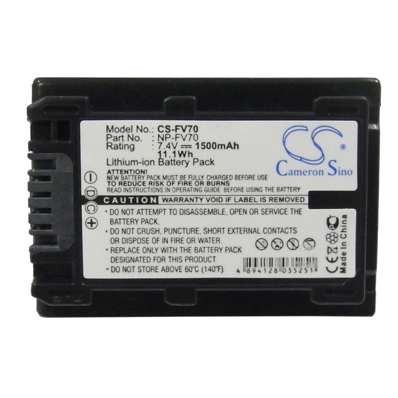Li-ion Battery Fits Sony, Dcr-dvd308e, Dcr-dvd650e, Dcr-hc48e 7.4v, 1500mah Camera Cameron Sino Technology Limited