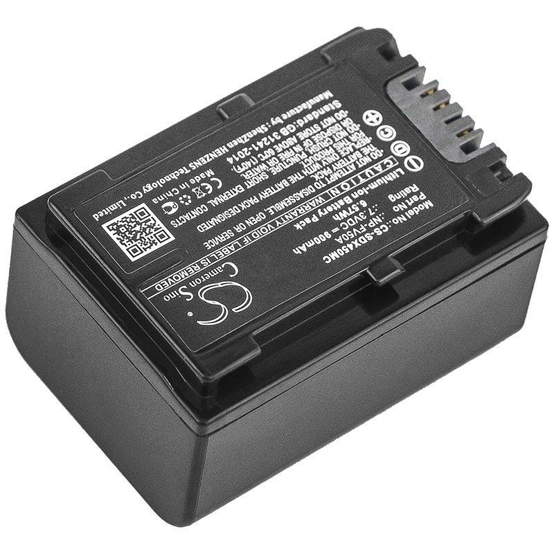Li-ion Battery fits Sony, Fdr-ax33, Fdr-ax40, Fdr-ax45 7.3V, 900mAh Camera Cameron Sino Technology Limited