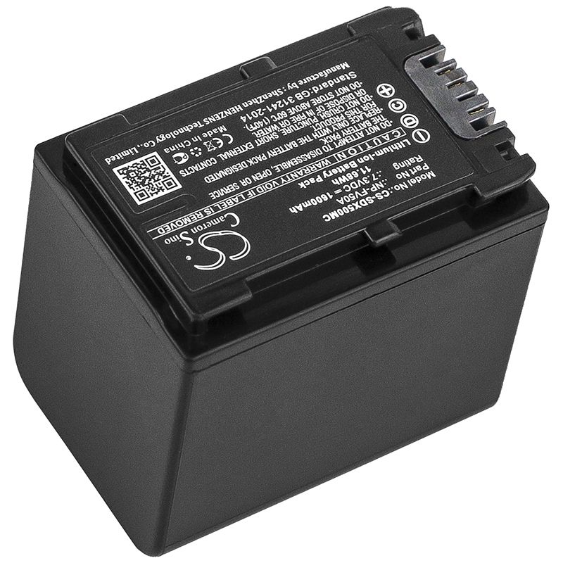 Li-ion Battery fits Sony, Fdr-ax33, Fdr-ax40, Fdr-ax45 7.3V, 1600mAh Camera Cameron Sino Technology Limited