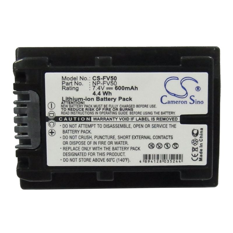 Li-ion Battery Fits Sony, Dcr-dvd403, Dcr-dvd505, Dcr-hc23e 7.4v, 600mah Camera Cameron Sino Technology Limited