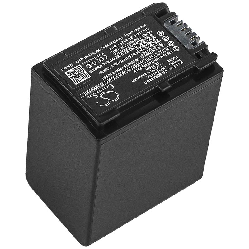 Li-ion Battery fits Sony, Fdr-ax33, Fdr-ax40, Fdr-ax45 7.3V, 2700mAh Camera Cameron Sino Technology Limited