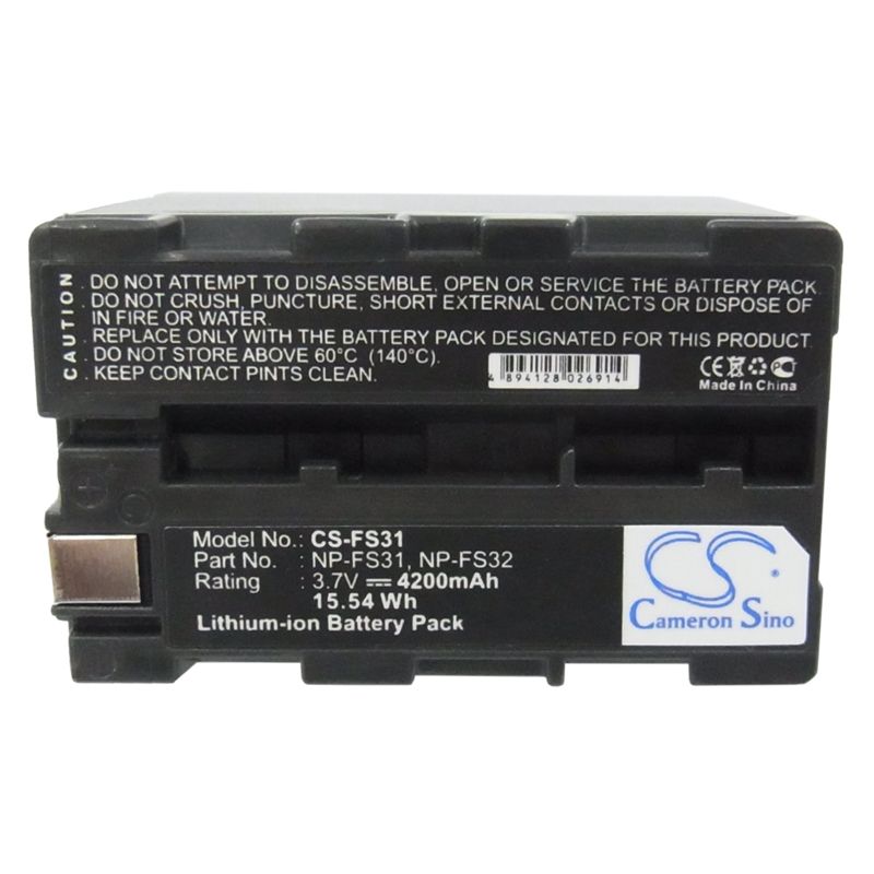 Li-ion Battery fits Sony, Dcr-pc1, Dcr-pc1e, Dcr-pc2 3.7V, 4200mAh Home Electronics Cameron Sino Technology Limited