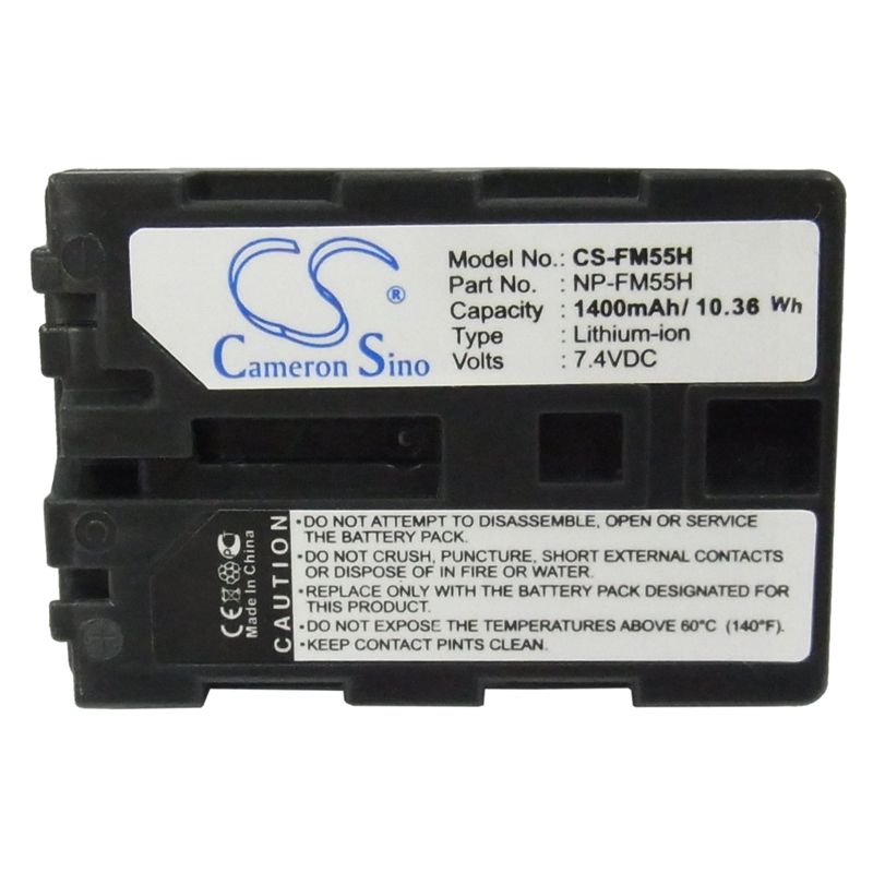 Li-ion Battery Fits Sony, Dslr-a100, Dslr-a100/b, Dslr-a100h 7.4v, 1400mah Camera Cameron Sino Technology Limited