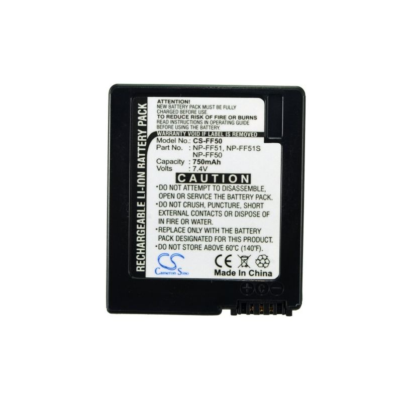 Li-ion Battery fits Sony, Dcr-hc1000, Dcr-hc1000e, Dcr-ip1 7.4V, 750mAh Home Electronics Cameron Sino Technology Limited (Suspended)