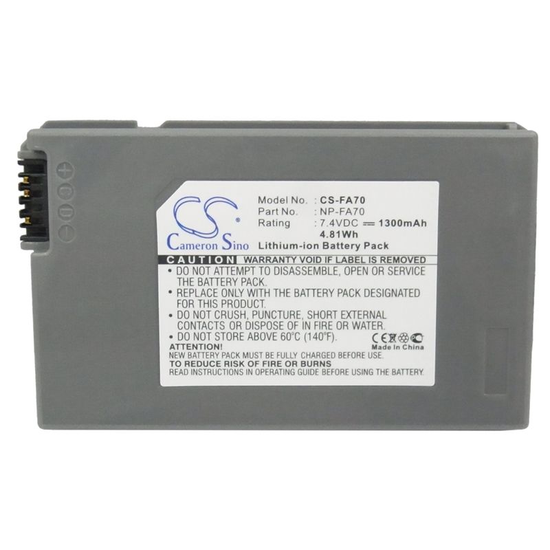 Li-ion Battery Fits Sony, Dcr-dvd7, Dcr-dvd7e, Dcr-hc90 7.4v, 1300mah Home Electronics Cameron Sino Technology Limited