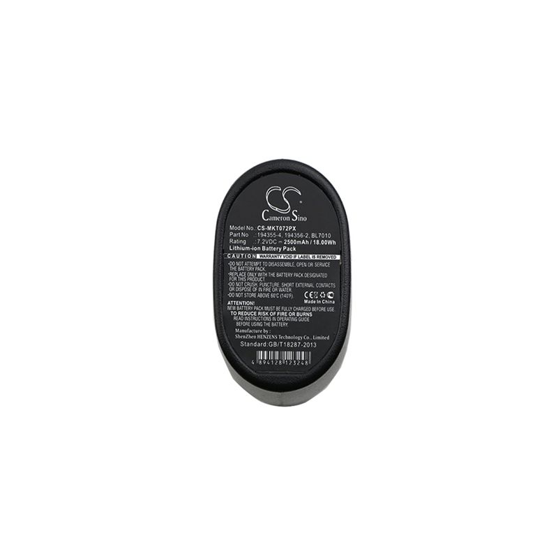 Li-ion Battery fits Makita, Cl070, Cl070d, Cl070ds 7.2V, 2500mAh Power Tools Cameron Sino Technology Limited
