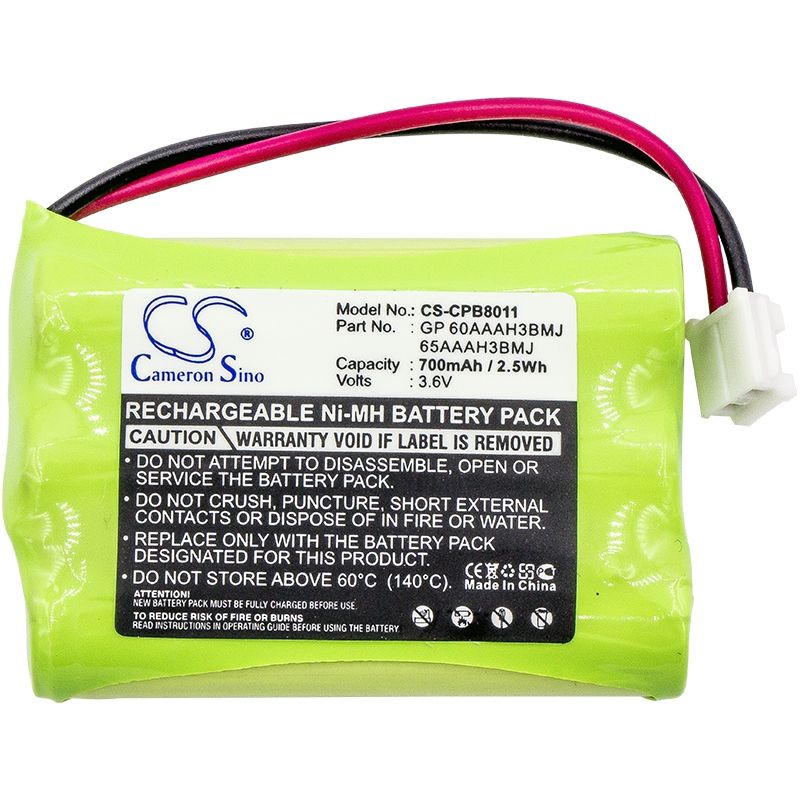 Ni-mh Battery Fits Aeg, Birdy Voice, At&t, 27910 3.6v, 700mah Cordless Phone Cameron Sino Technology Limited