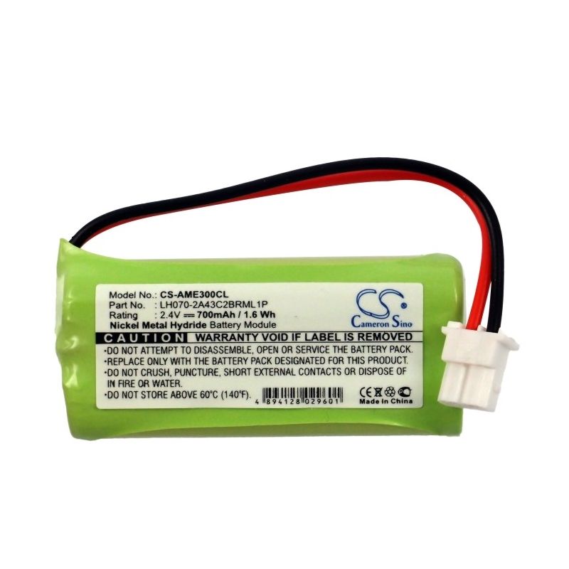 Ni-mh Battery Fits American, E30021cl, E30022cl, E30023cl 2.4v, 700mah BabyPhone Cameron Sino Technology Limited