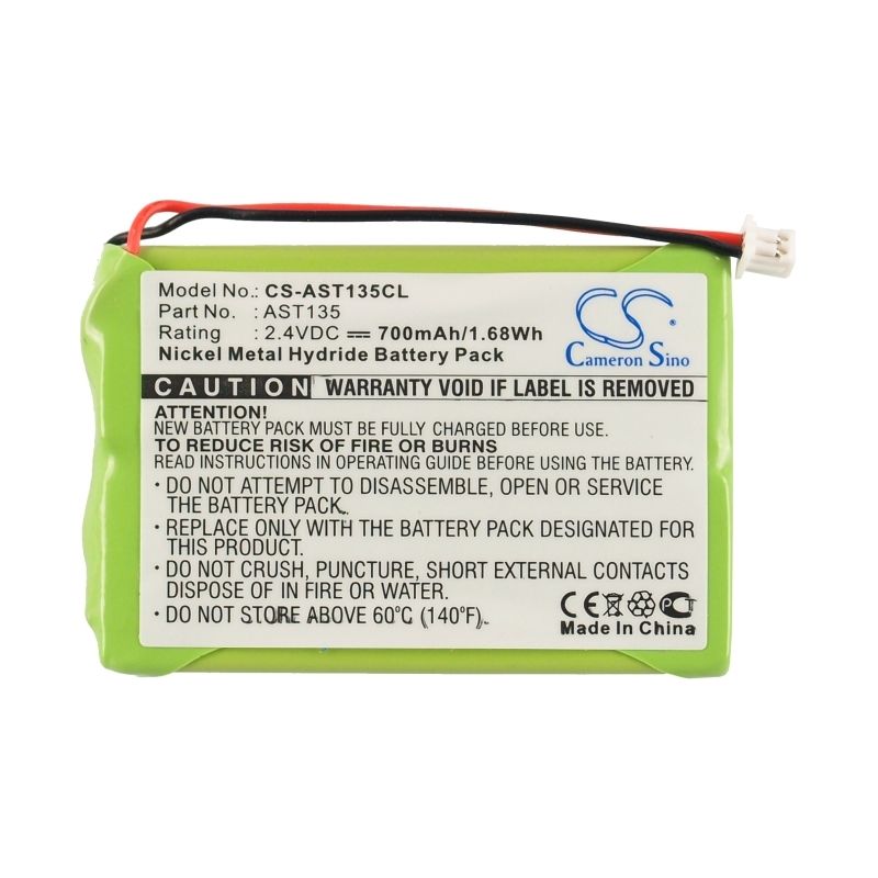 Ni-MH Battery fits Ascom, Ascotel Office 135, Ascotel Office 135pro, Detewe 2.4V, 700mAh Cordless Phone Cameron Sino Technology Limited