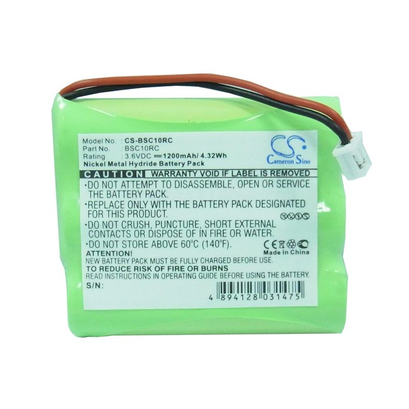 Ni-MH Battery fits Ascom, Linga, Binatone, Unit1 3.6V, 1200mAh Cordless Phone Cameron Sino Technology Limited