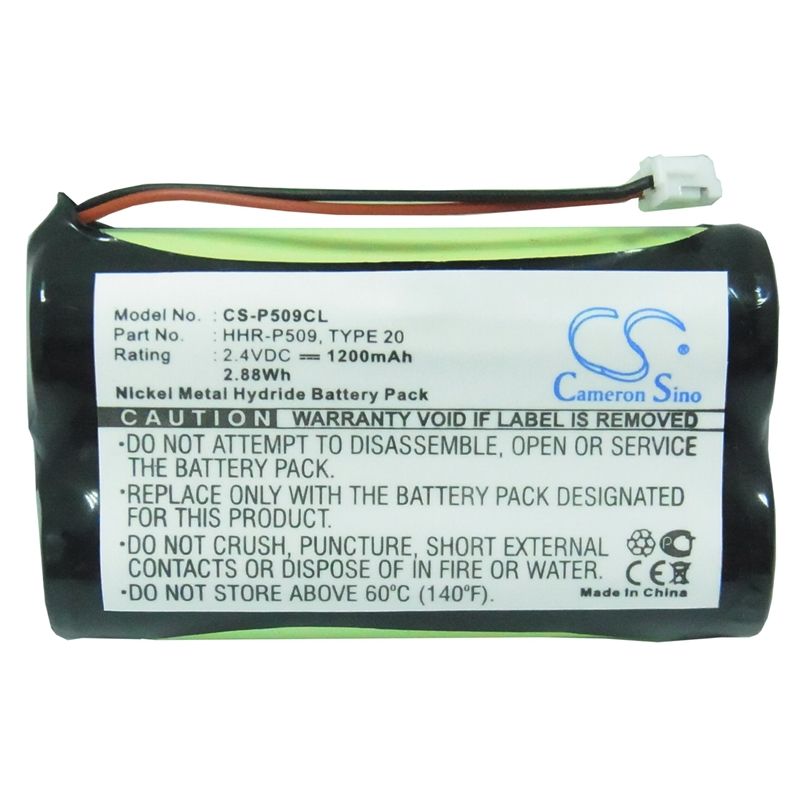 Ni-mh Battery Fits At&t, 509, Gp, 60aas3bmx 2.4v, 1200mah Cordless Phone Cameron Sino Technology Limited