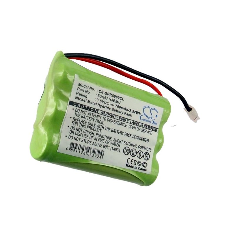 Ni-MH Battery fits Audioline, Dect 1000, Samsung, Spr-5050 3.6V, 700mAh Cordless Phone Cameron Sino Technology Limited