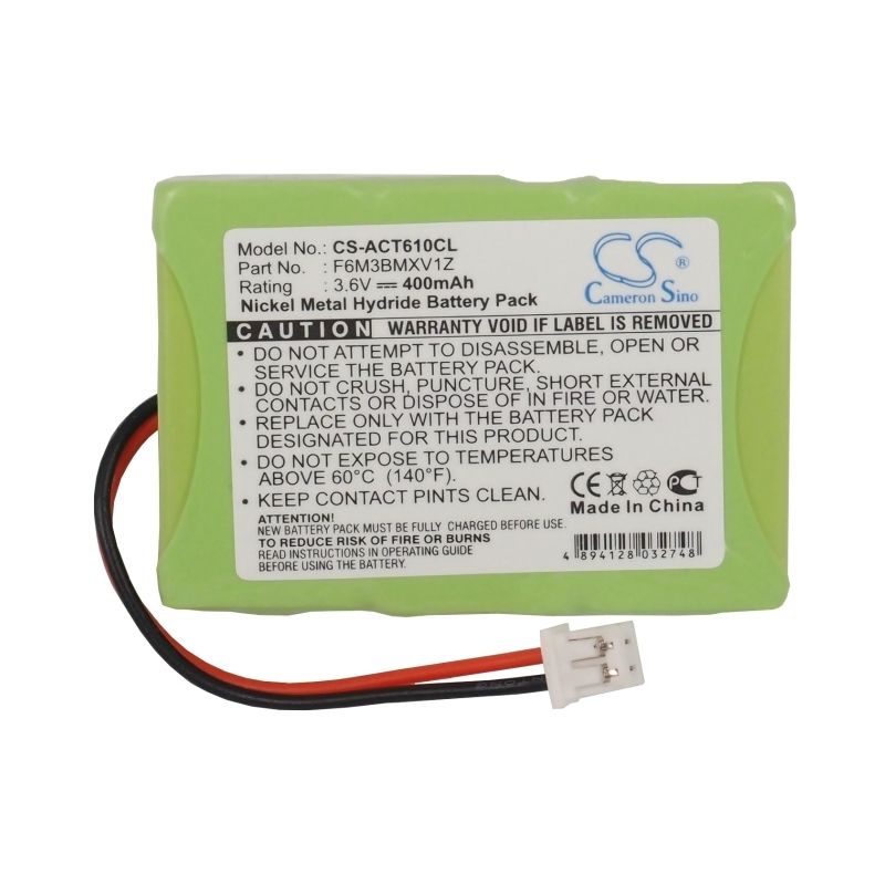 Ni-MH Battery fits Auerswald, Comfort Dect 610, Tiptel, Easy Dect 5500 3.6V, 400mAh Cordless Phone Cameron Sino Technology Limited