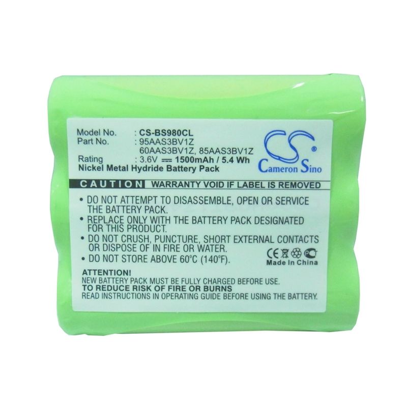 Ni-MH Battery fits Bell South, D-271, D-936, D-937 3.6V, 1500mAh Cordless Phone Cameron Sino Technology Limited