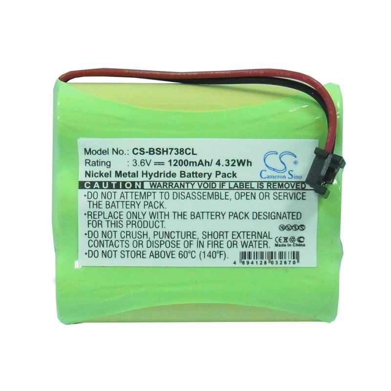 Ni-MH Battery fits Bosch, 738, Ct-com 147, Ct-com 157 3.6V, 1200mAh Cordless Phone Cameron Sino Technology Limited