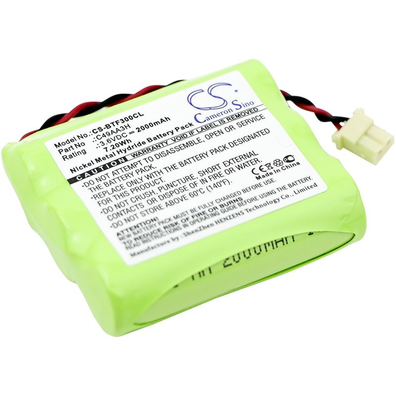 Ni-MH Battery fits Bt, Freelance 1, Freelance 2, Freestyle 1000 3.6V, 2000mAh Cordless Phone Cameron Sino Technology Limited