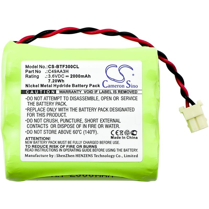 Ni-MH Battery fits Bt, Freelance 1, Freelance 2, Freestyle 1000 3.6V, 2000mAh Cordless Phone Cameron Sino Technology Limited