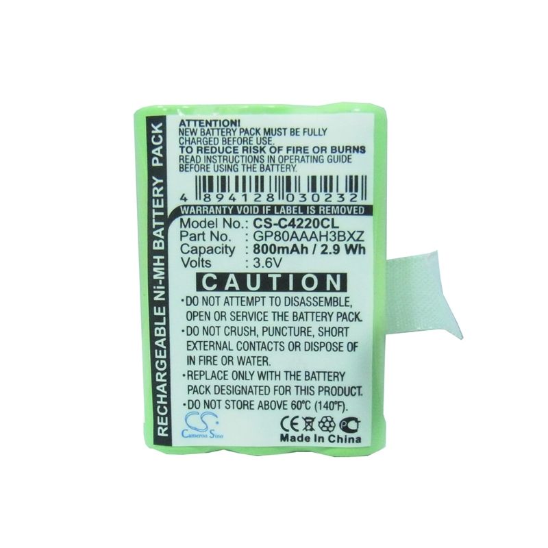 Ni-mh Battery Fits Clarity, Professional C4220, Professional C4230 3.6v, 800mah Cordless Phone Cameron Sino Technology Limited