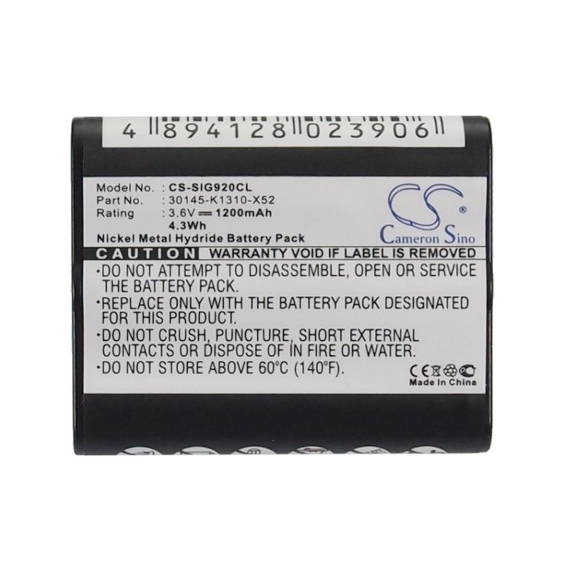 Ni-MH Battery fits Commodore, 250, Gp, T188 3.6V, 1200mAh Cordless Phone Cameron Sino Technology Limited