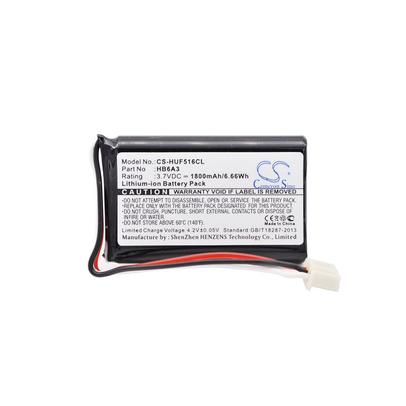 Li-ion Battery fits Huawei, Ets5623, F501, F516 3.7V, 1800mAh Cordless Phone Cameron Sino Technology Limited