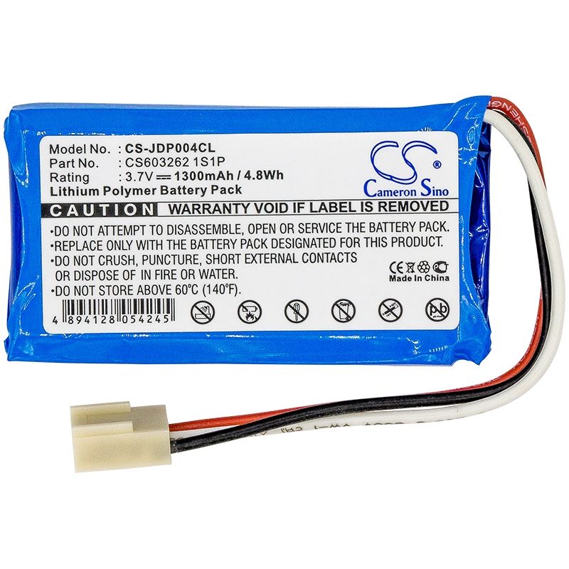 Li-ion Battery fits Jablocom, Gdp-04, Gdp-04a, Gdp-04d 3.7V, 1300mAh Cordless Phone Cameron Sino Technology Limited