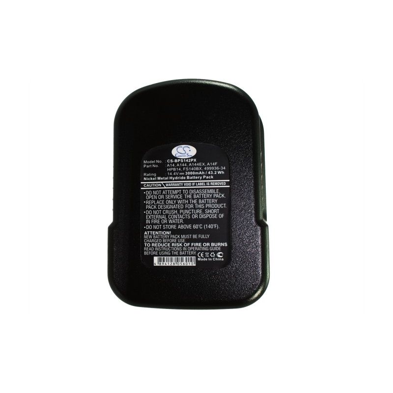 Ni-mh Battery Fits Black & Decker, Bdg14sf-2, Bdgl1440, Bdgl14k-2 14.4v, 3000mah Power Tools Cameron Sino Technology Limited