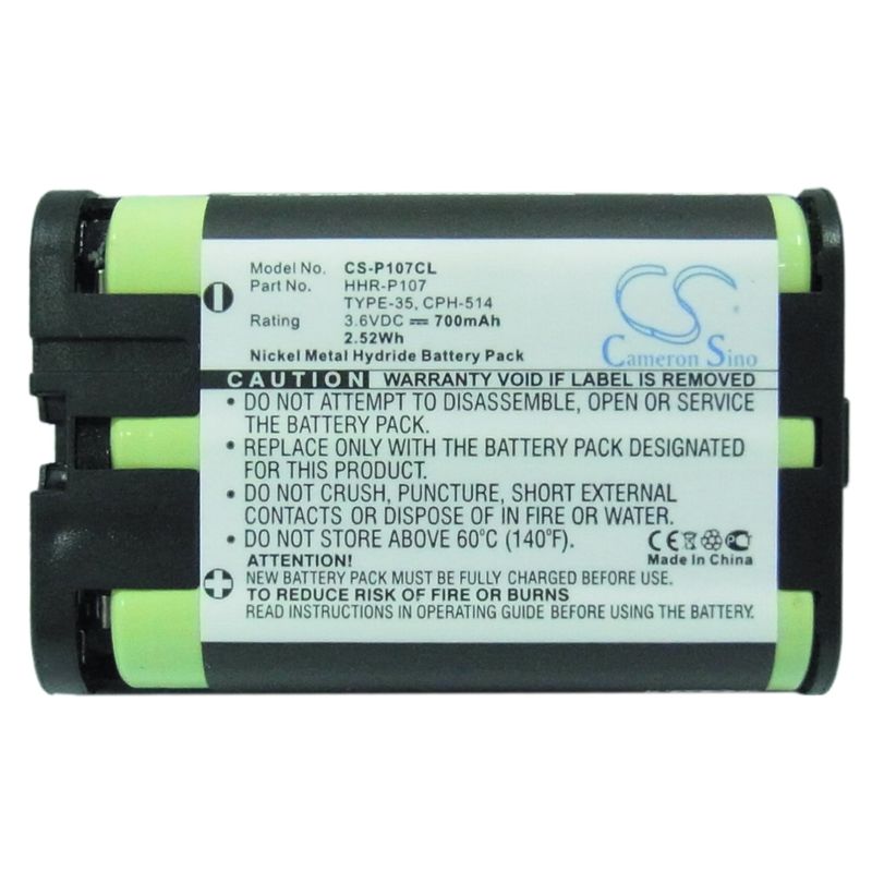 Ni-mh Battery Fits Panasonic, Bb-gt1500, Bb-gt1502, Bb-gt1520 3.6v, 700mah Cordless Phone Cameron Sino Technology Limited